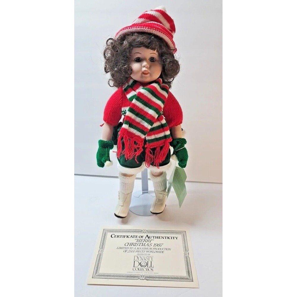 Dynasty Doll Collection "MERRI" Christmas 1987 Limited Edition w/ Certificate